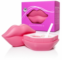Peeling na rty 23g + noční maska na rty 19g - jahoda