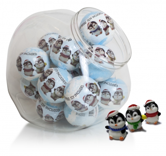 Šumivá bomba s překvapením 130g - Tučňáček