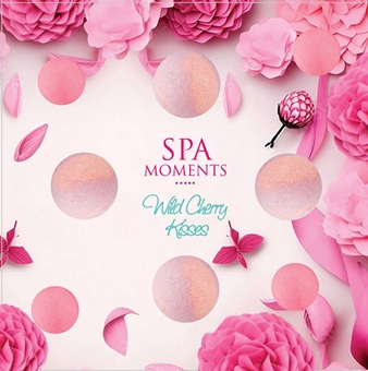 Spa Moments Sada šumivých bomb do koupele Wild Cherry Kisses